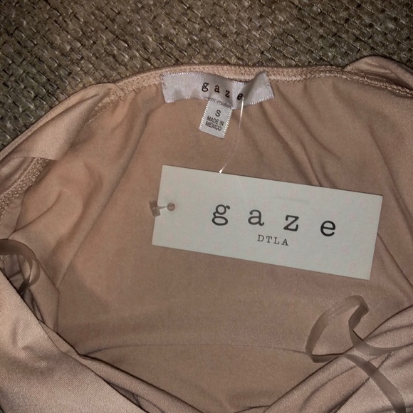 Gaze Blush Light Pink Halter Bodysuit - Picture 3 of 3